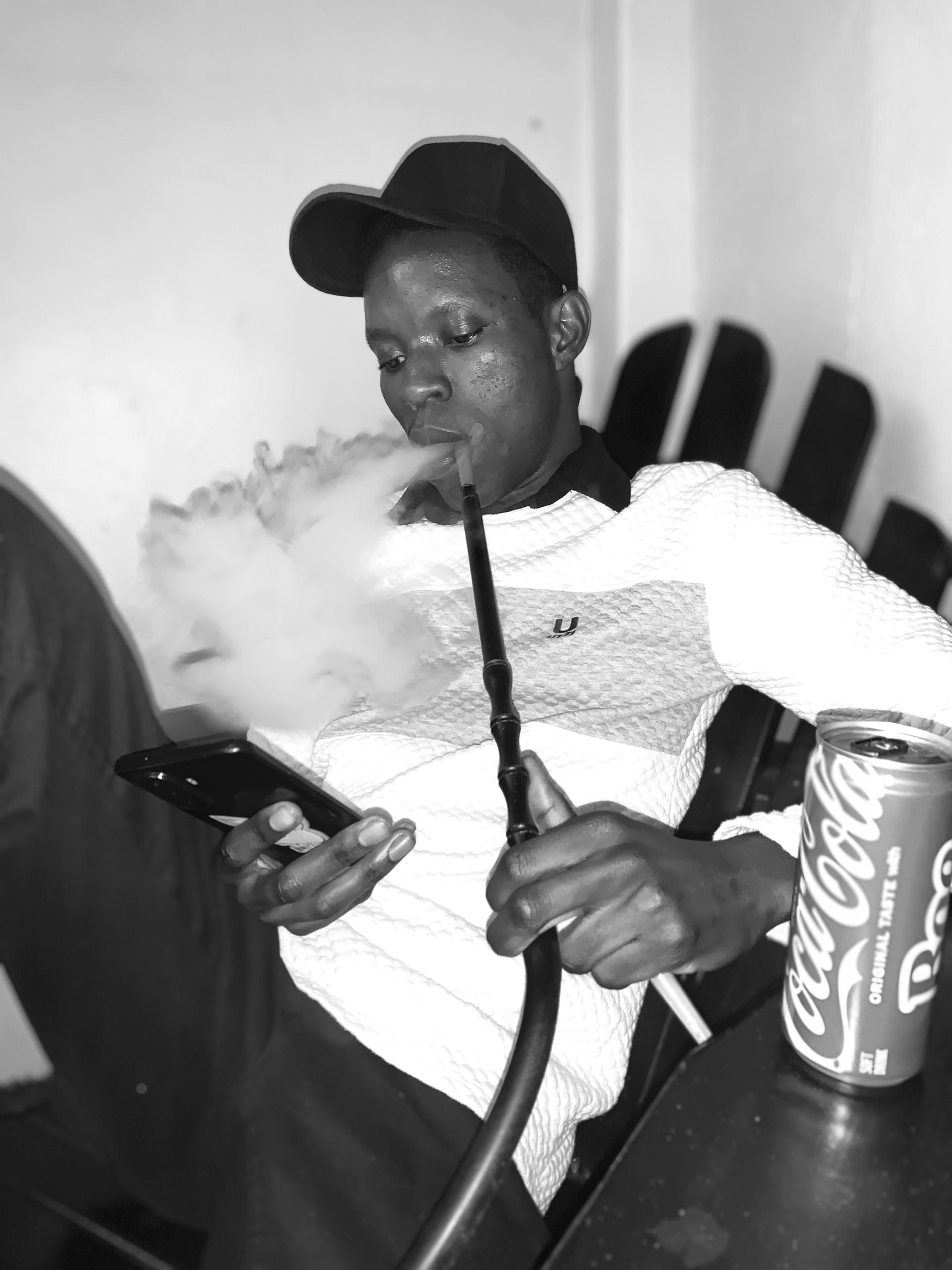 Guests enjoying hookah